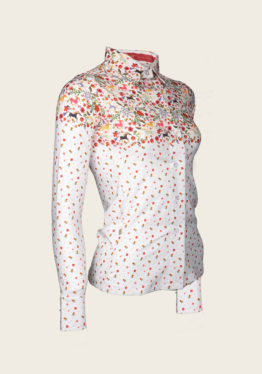 Joie White Floral Ladies' Button Shirt – Espoir Equestrian
