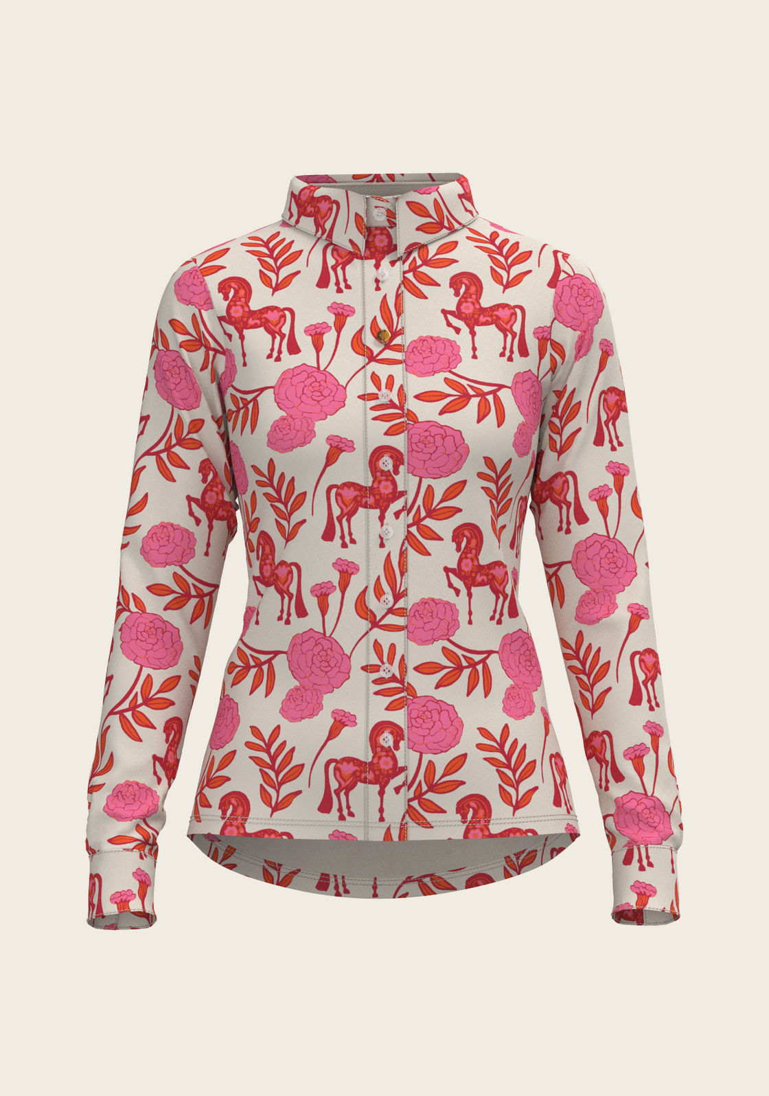 Peony in Pink Ladies Casual Button Shirt Pre Order!!